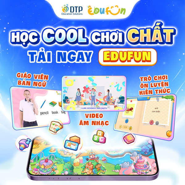Edufun - Ứng dụng học Tiếng Anh K12