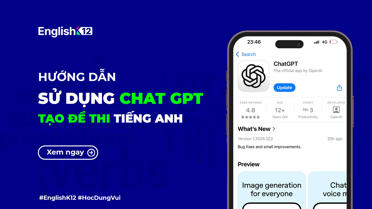 Hướng dẫn tạo Đề thi tiếng Anh bằng AI cho giáo viên, chi tiết từ A-Z