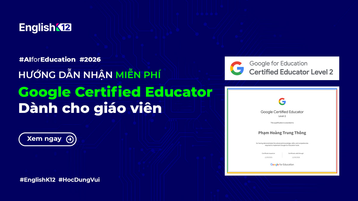 Hướng dẫn nhận Google Certified Educator miễn phí