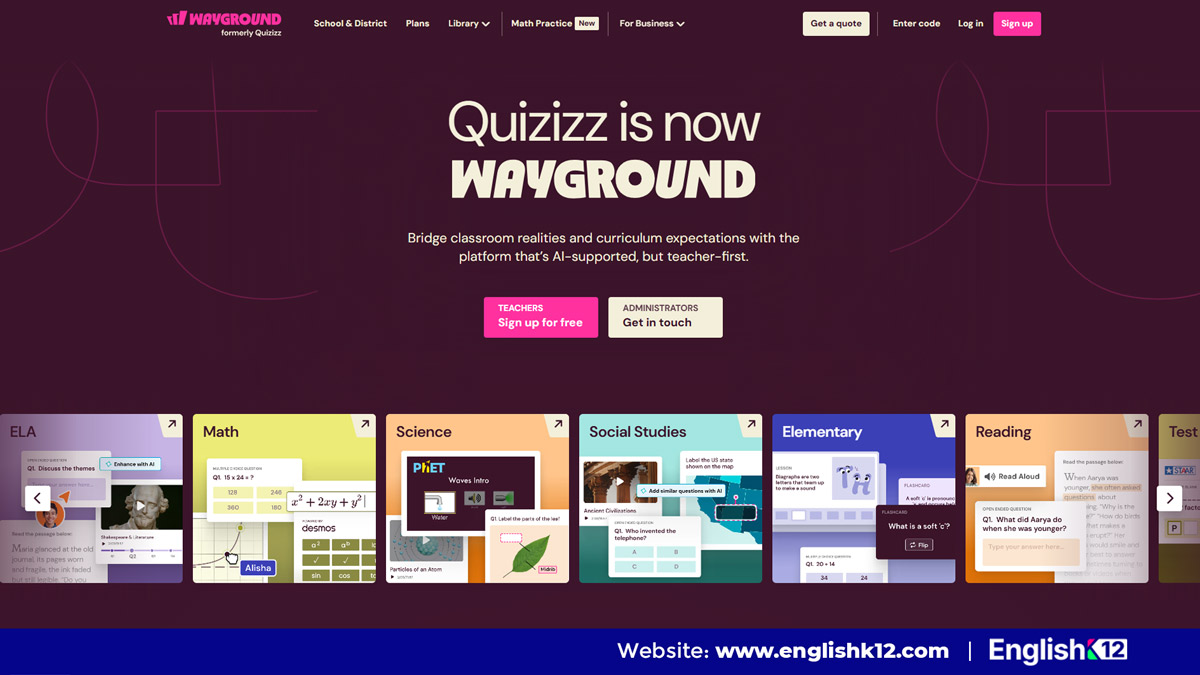 Wayground (Quizizz) – Nền tảng tạo bài kiểm tra & trò chơi học tập hỗ trợ AI Wayground (Quizizz) – Nền tảng tạo bài kiểm tra & trò chơi học tập hỗ trợ AI